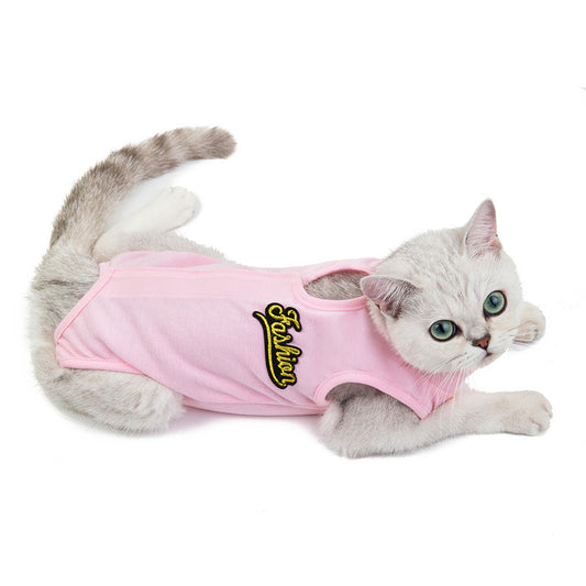 Cat Recovery Shirt – Lightweight & Breathable for Spring and Summer