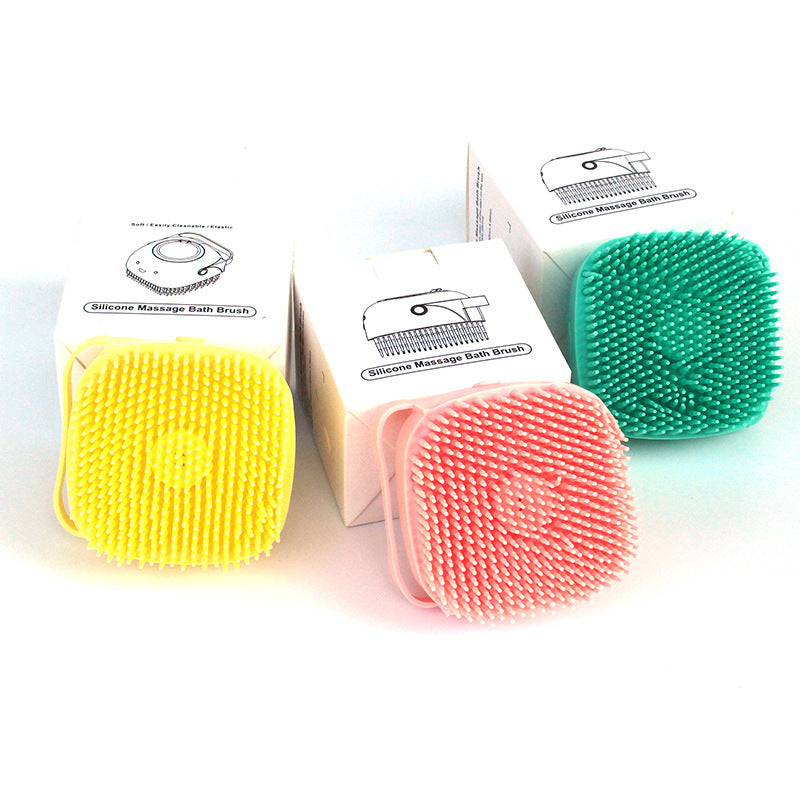 2-in-1 Pet Bath & Massage Brush | Shampoo Dispenser Grooming Tool for Dogs & Cats