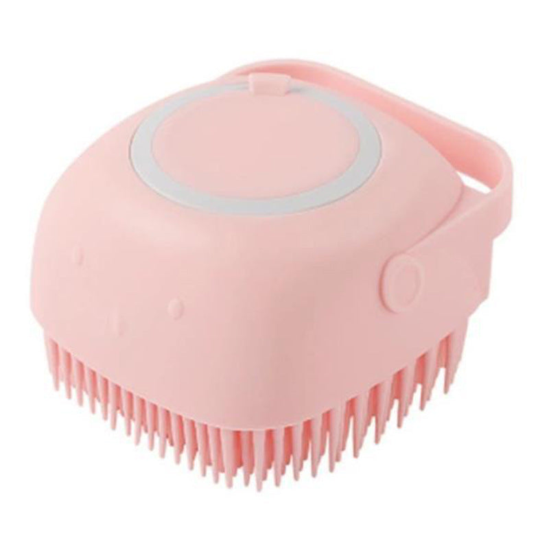2-in-1 Pet Bath & Massage Brush | Shampoo Dispenser Grooming Tool for Dogs & Cats