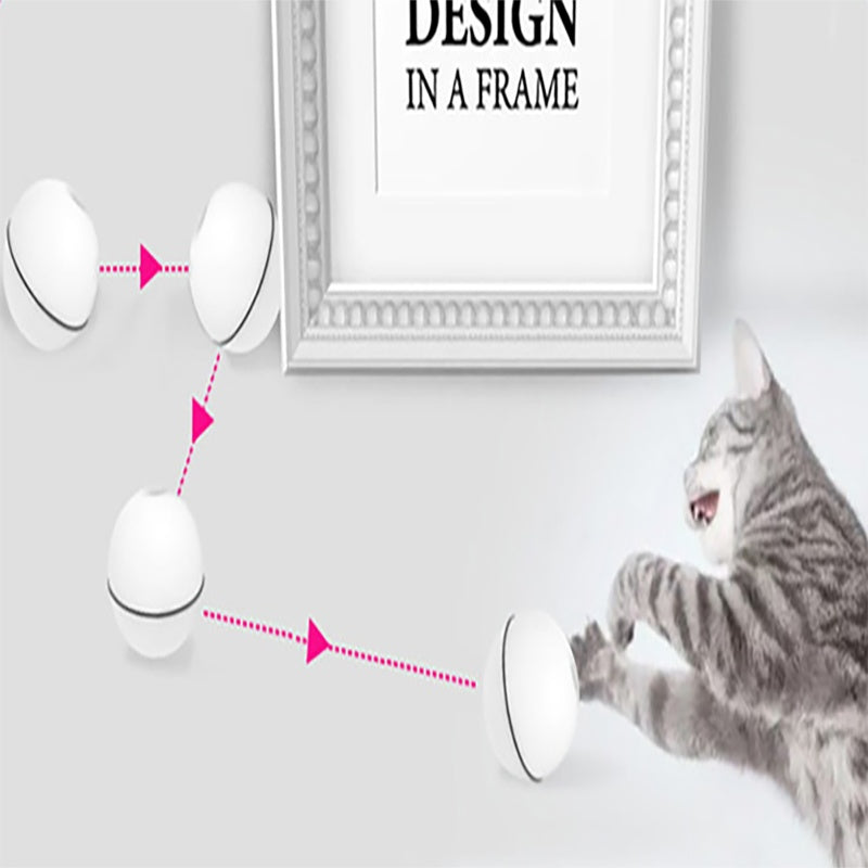 Smart Rolling Laser Ball for Cats | USB Rechargeable LED Toy (Auto Movement)