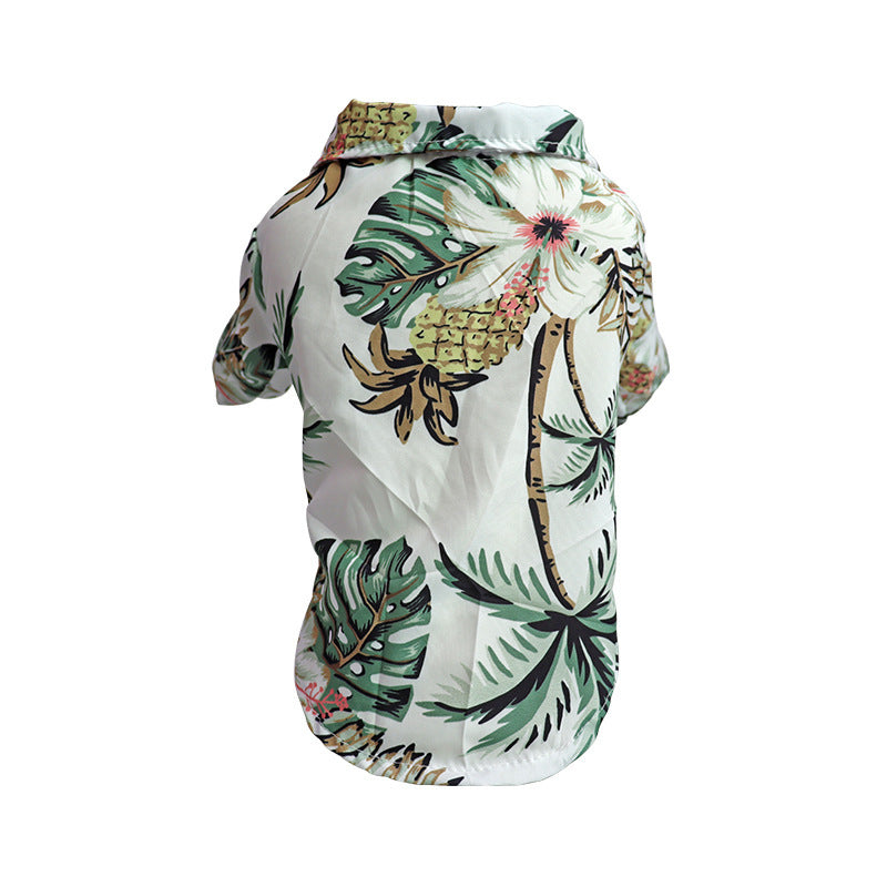 Tropical Pet Hawaiian Shirt | Lightweight Summer Dog & Cat Outfit (XS–L)