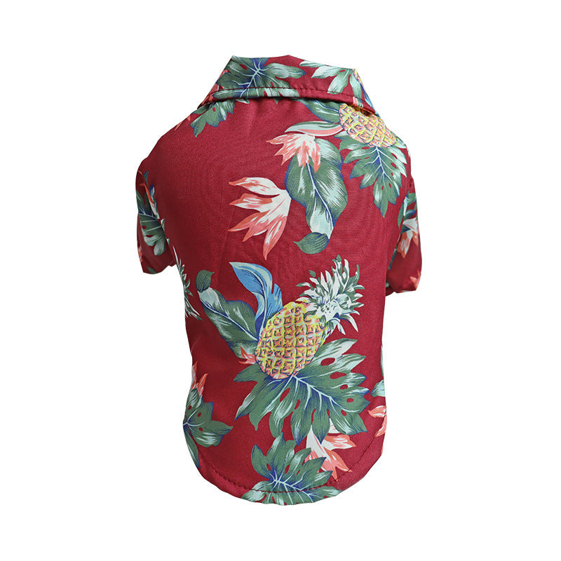 Tropical Pet Hawaiian Shirt | Lightweight Summer Dog & Cat Outfit (XS–L)