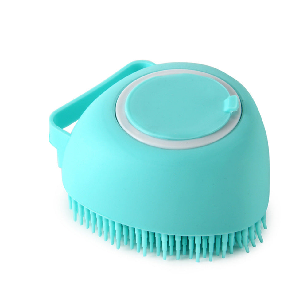 2-in-1 Pet Bath & Massage Brush | Shampoo Dispenser Grooming Tool for Dogs & Cats