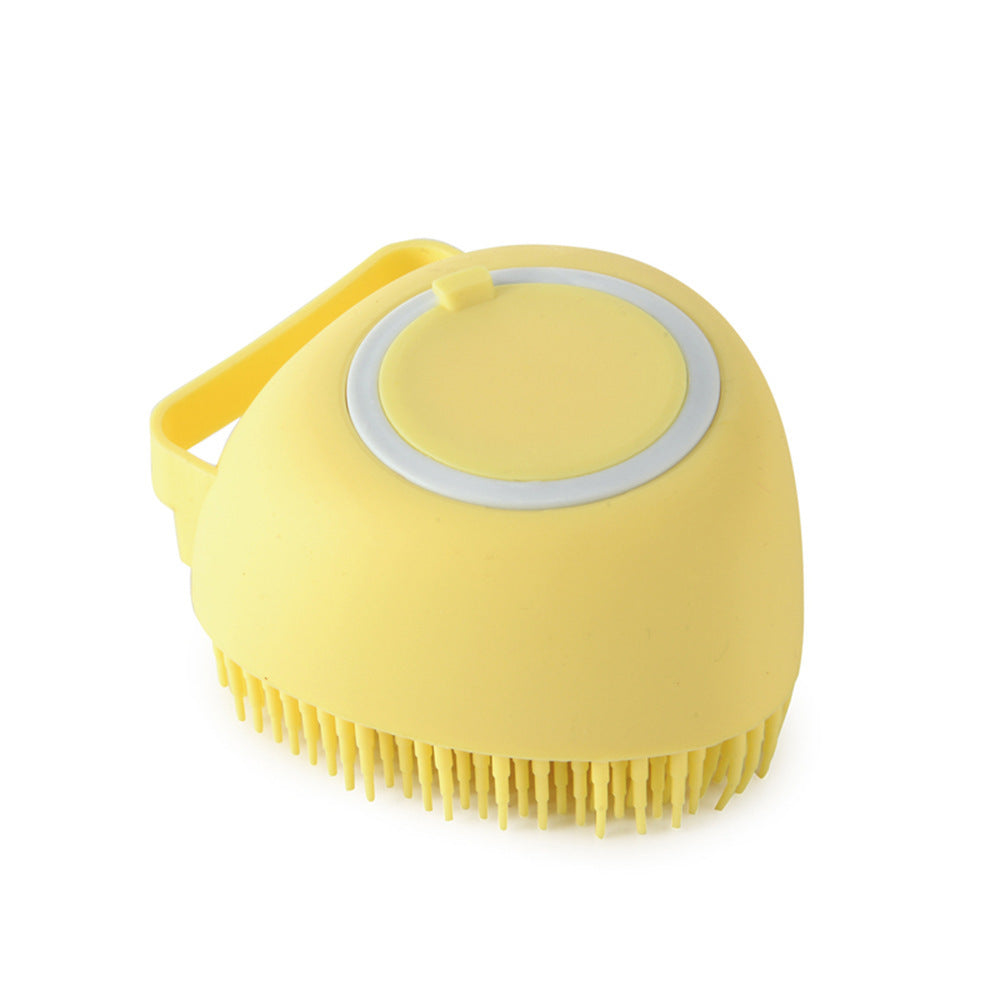 2-in-1 Pet Bath & Massage Brush | Shampoo Dispenser Grooming Tool for Dogs & Cats
