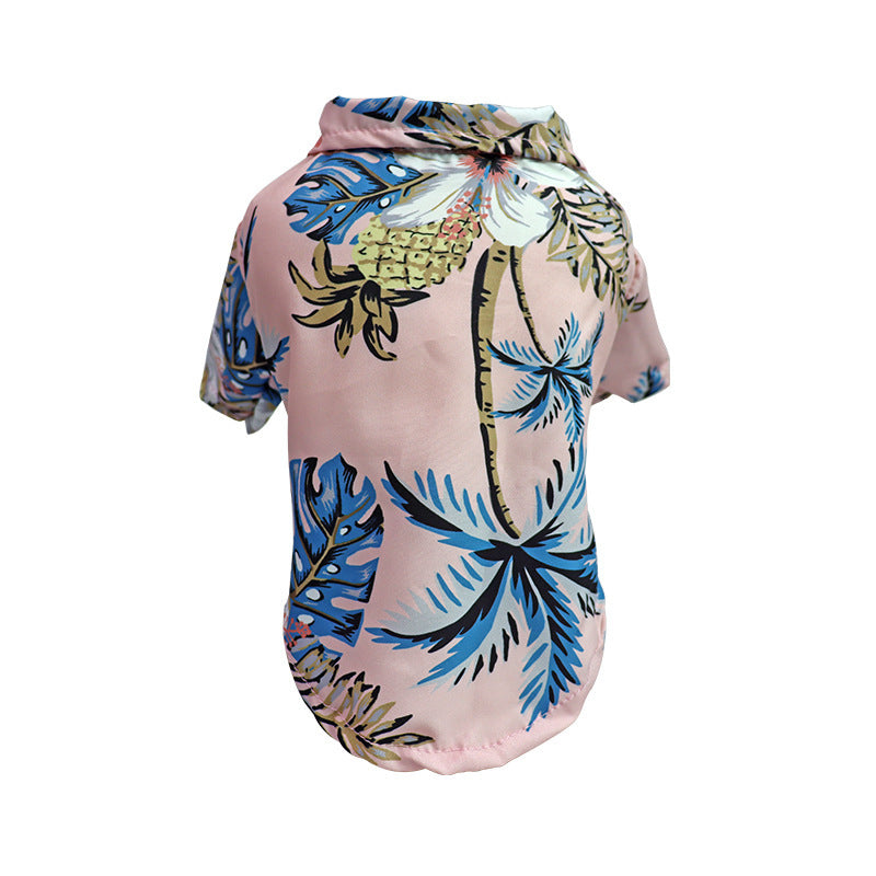 Tropical Pet Hawaiian Shirt | Lightweight Summer Dog & Cat Outfit (XS–L)