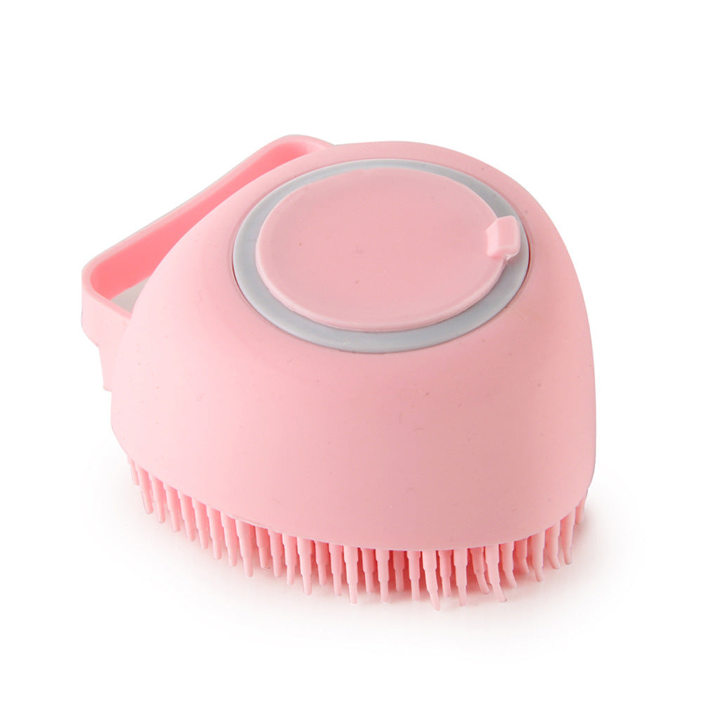 2-in-1 Pet Bath & Massage Brush | Shampoo Dispenser Grooming Tool for Dogs & Cats
