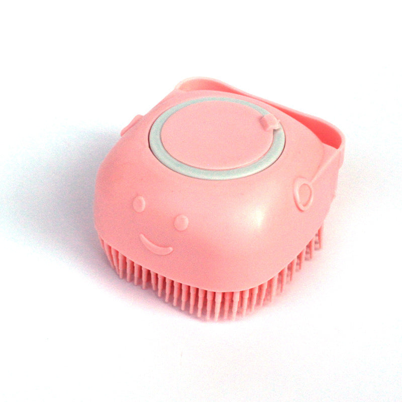 2-in-1 Pet Bath & Massage Brush | Shampoo Dispenser Grooming Tool for Dogs & Cats