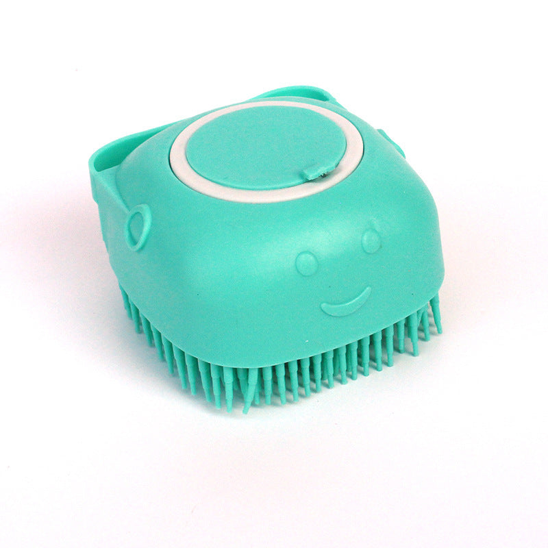2-in-1 Pet Bath & Massage Brush | Shampoo Dispenser Grooming Tool for Dogs & Cats