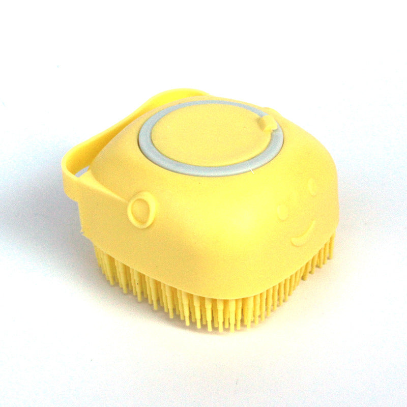 2-in-1 Pet Bath & Massage Brush | Shampoo Dispenser Grooming Tool for Dogs & Cats