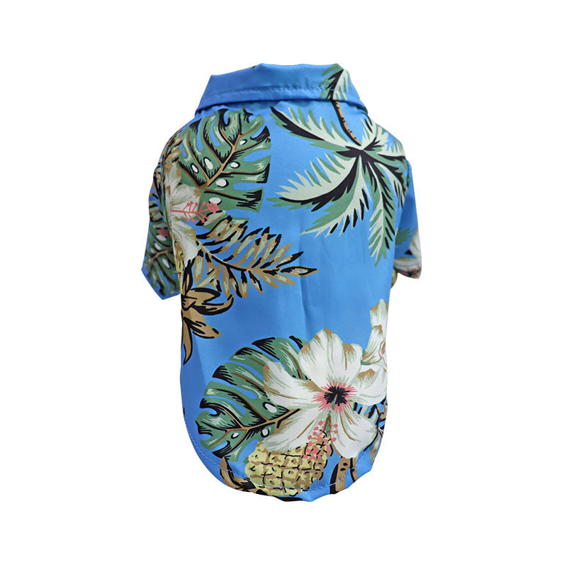 Tropical Pet Hawaiian Shirt | Lightweight Summer Dog & Cat Outfit (XS–L)