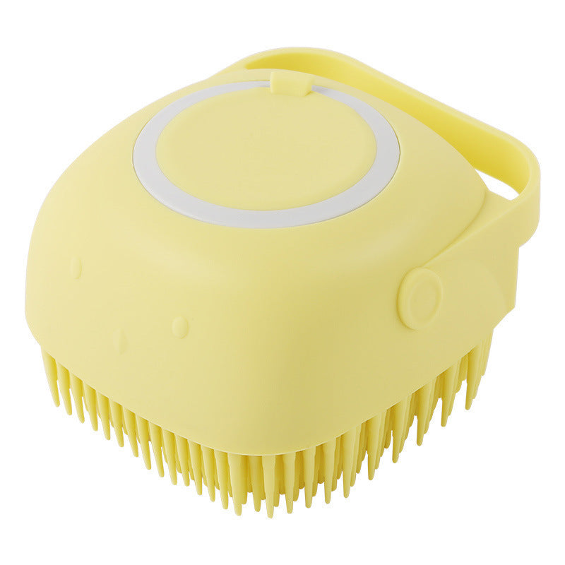 2-in-1 Pet Bath & Massage Brush | Shampoo Dispenser Grooming Tool for Dogs & Cats