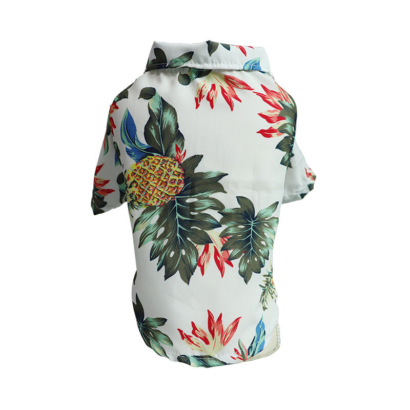 Tropical Pet Hawaiian Shirt | Lightweight Summer Dog & Cat Outfit (XS–L)