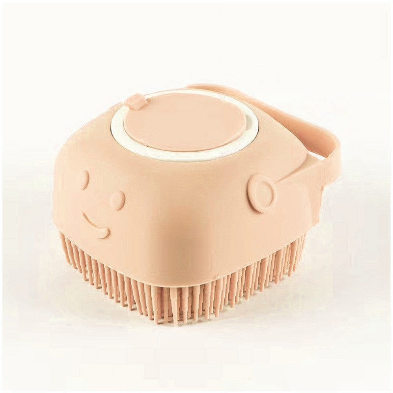 2-in-1 Pet Bath & Massage Brush | Shampoo Dispenser Grooming Tool for Dogs & Cats